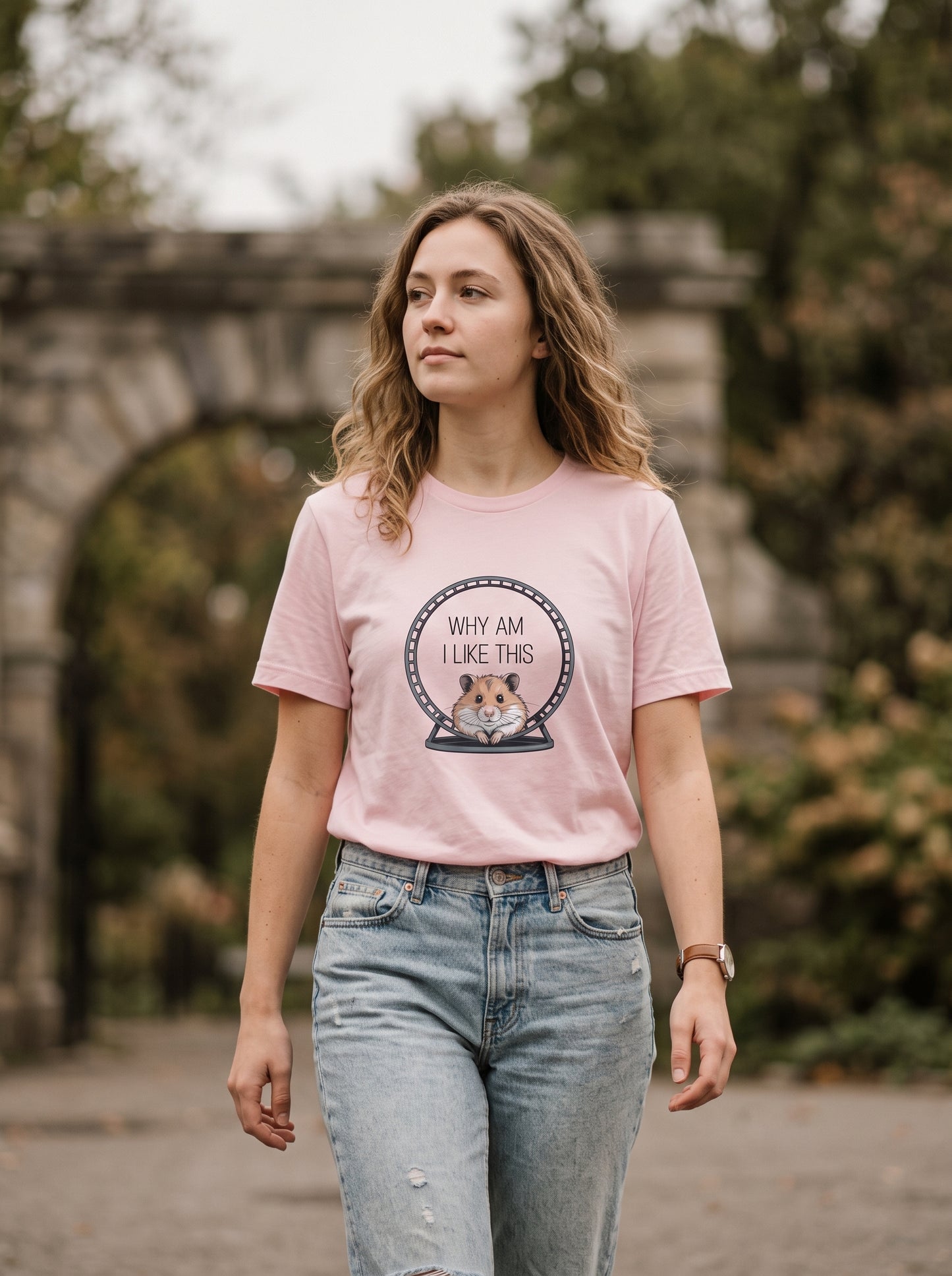 Why Am I Like This Funny Hamster T-Shirt | Eeviore