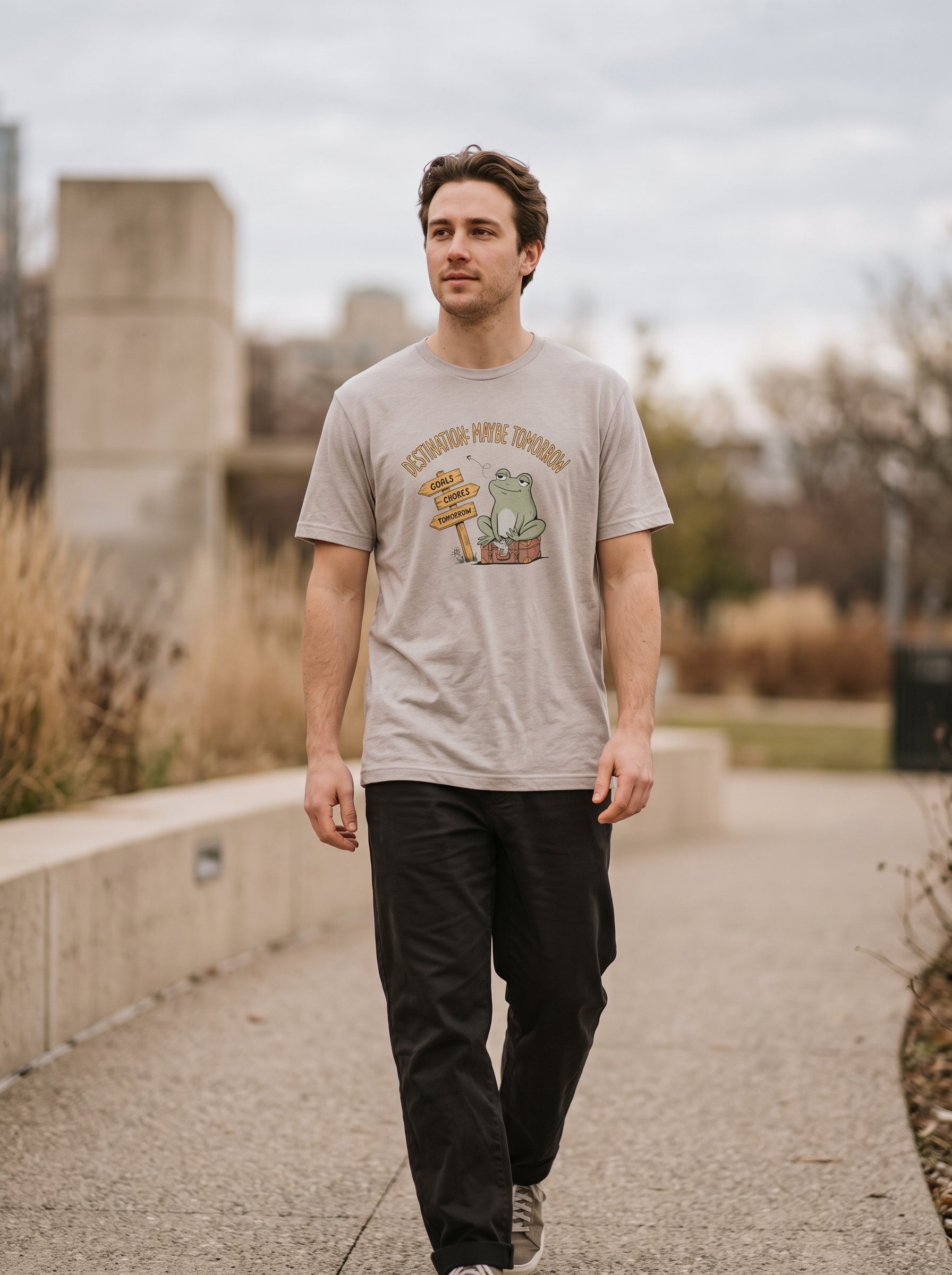 Maybe Tomorrow Funny Frog T-Shirt | Eeviore