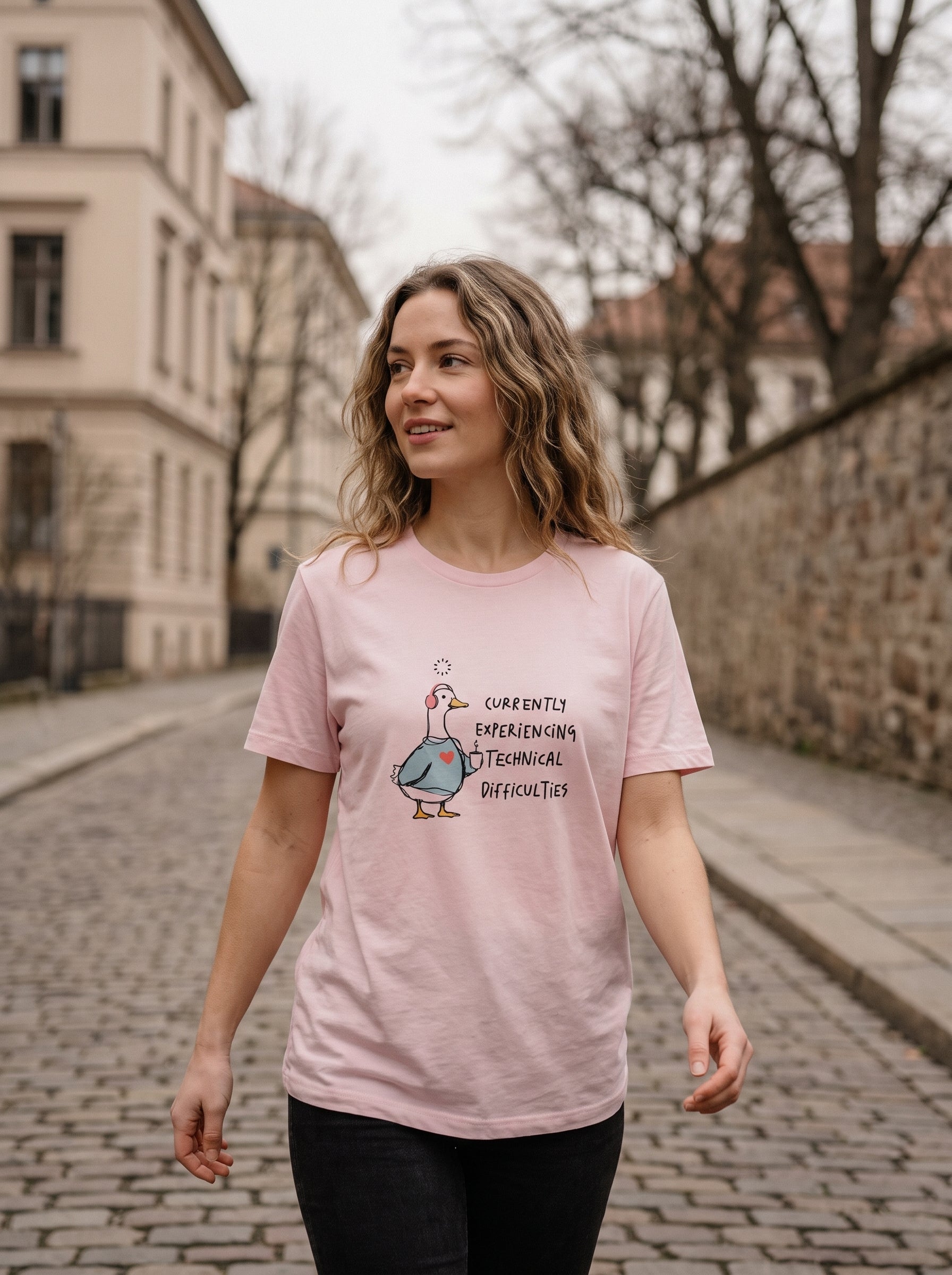 Derzeit technische Schwierigkeiten Gans T-Shirt | Eeviore
