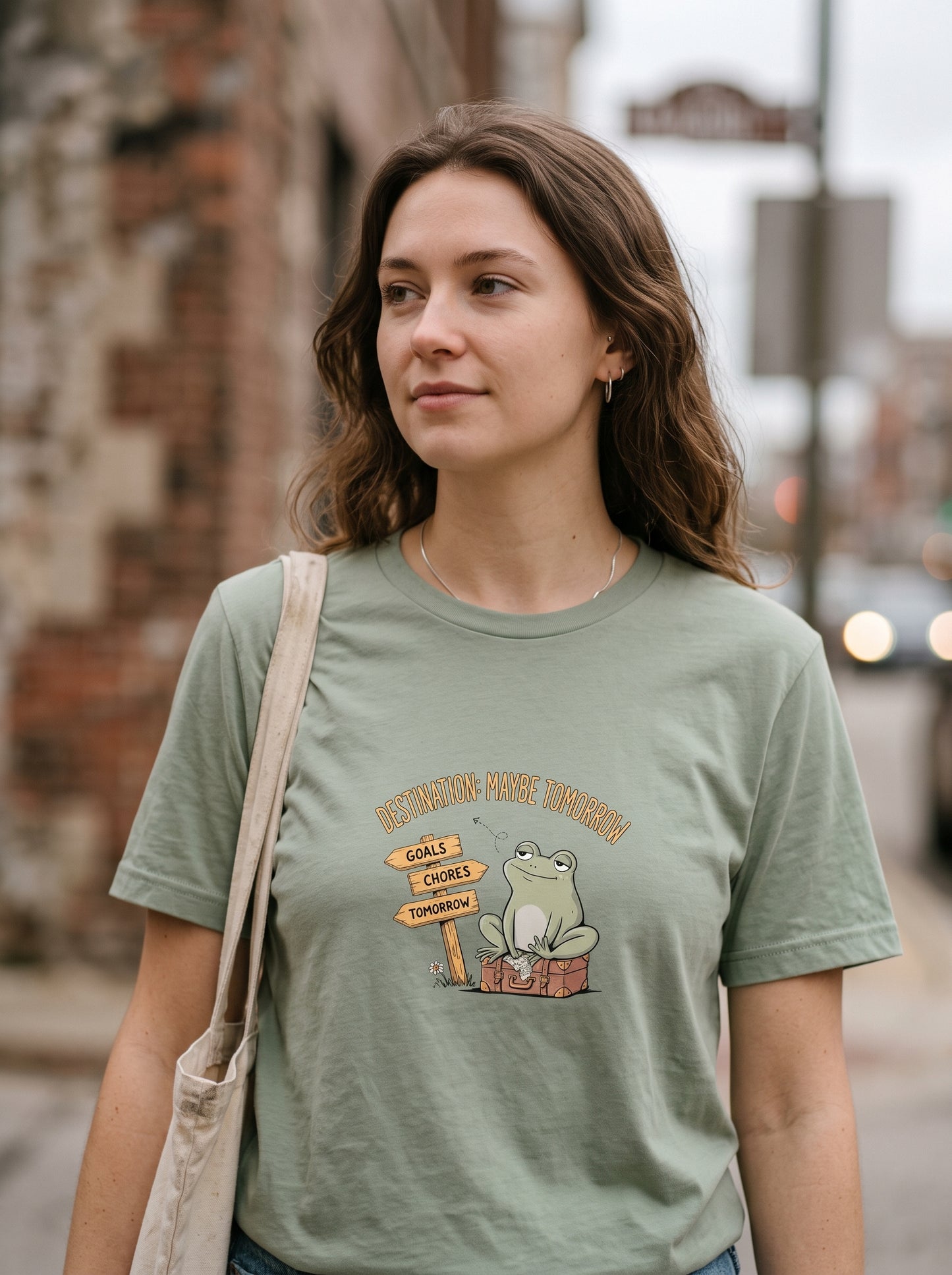 Maybe Tomorrow Funny Frog T-Shirt | Eeviore