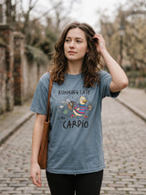 Running Late Is My Cardio Funny Goose T-Shirt | Eeviore