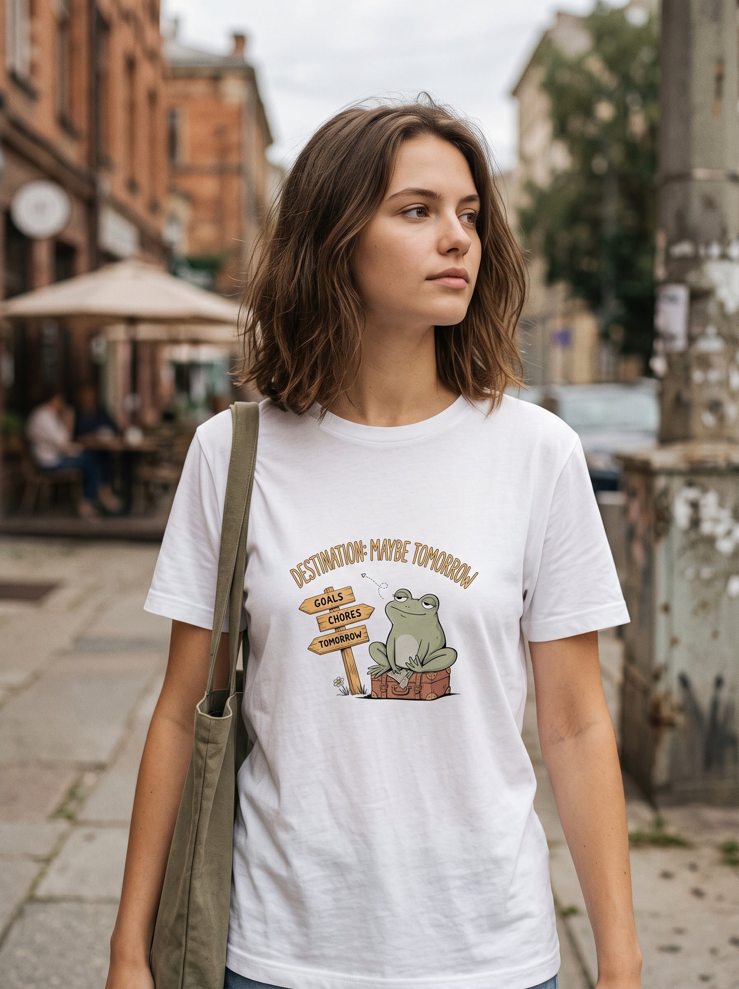 Maybe Tomorrow Funny Frog T-Shirt | Eeviore