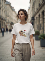 Astronaut with Rose Graphic T-Shirt | Eeviore