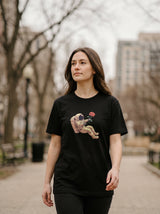 Astronaut with Rose Graphic T-Shirt | Eeviore